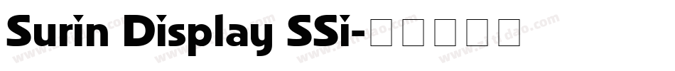 Surin Display SSi字体转换